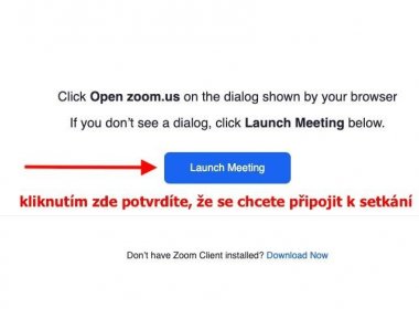 Technická podpora při přihlašování do online seminářů